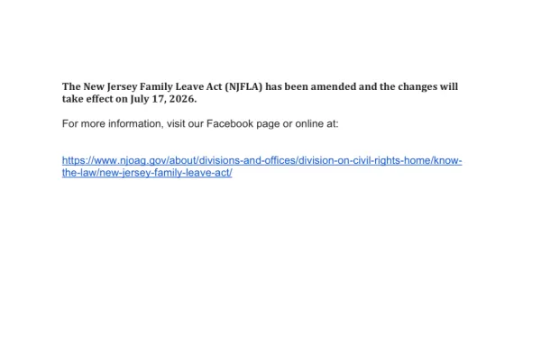 NJFLA Amendments
