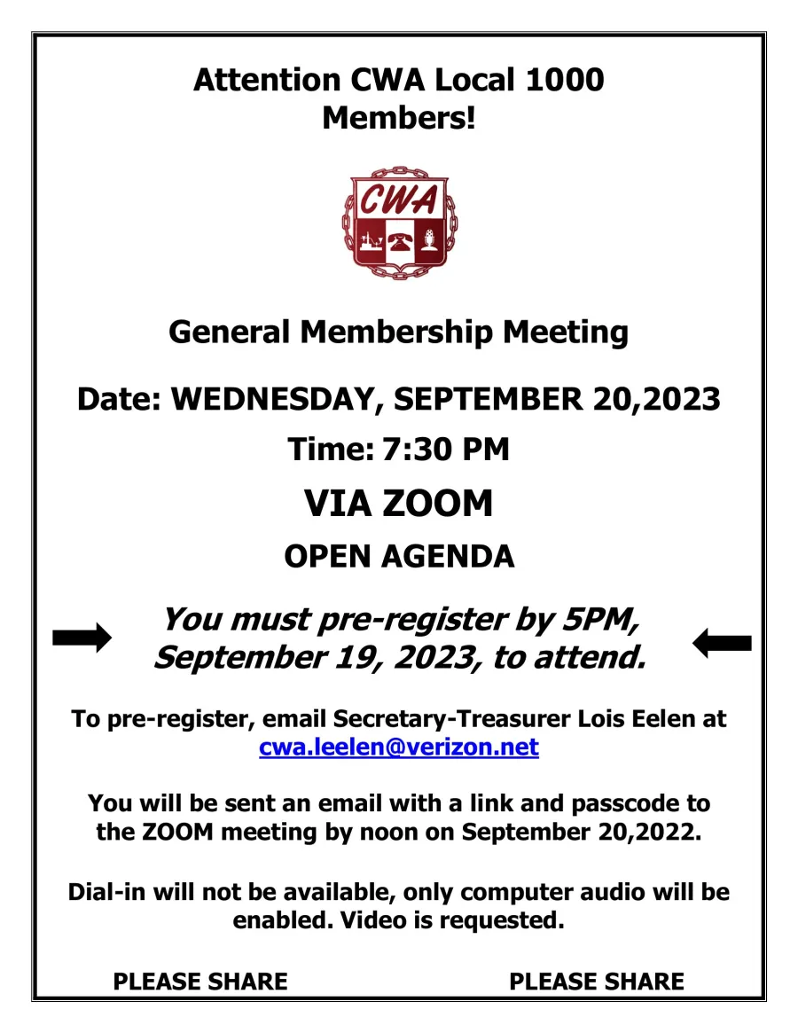 sept meeting