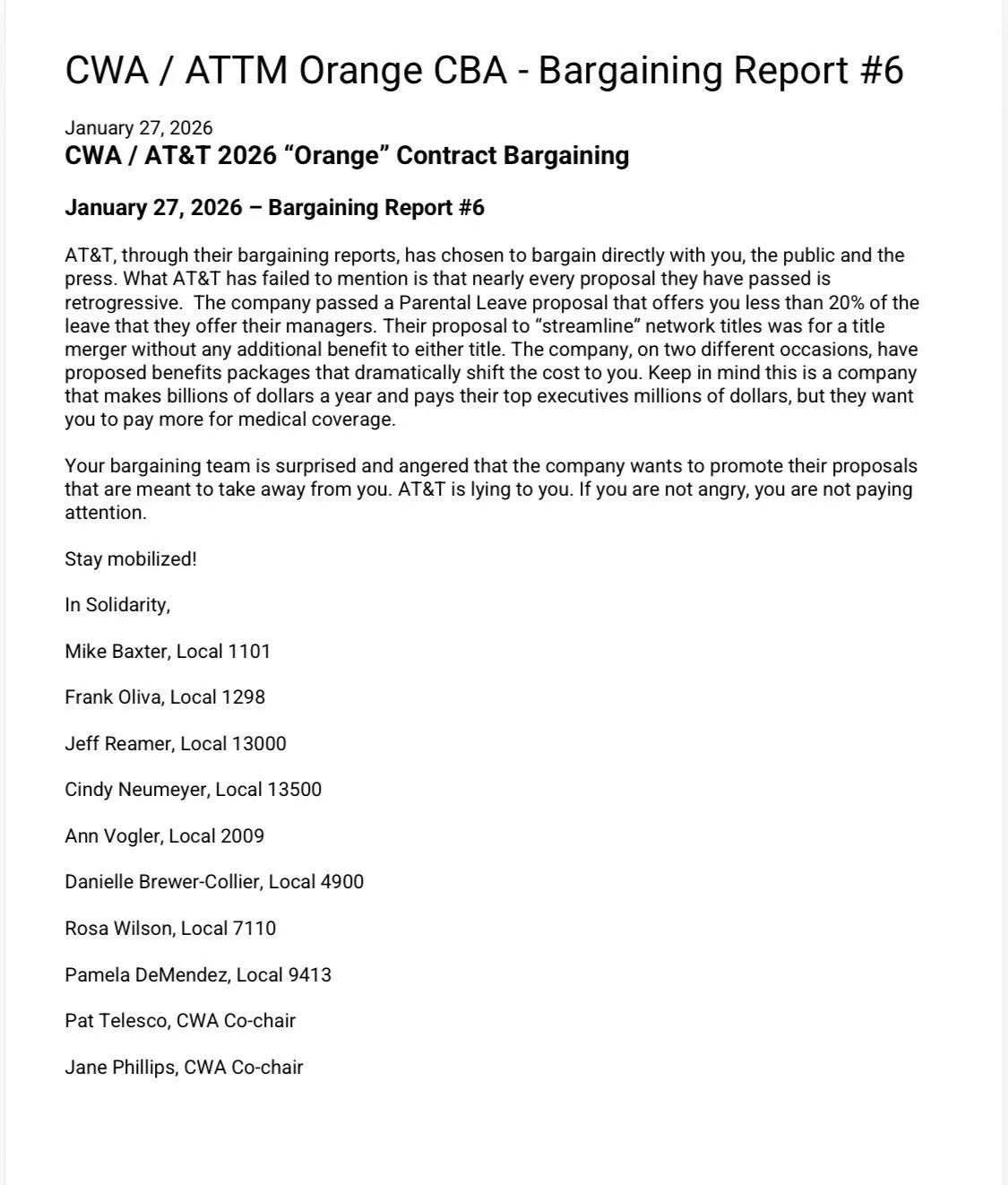ATT bargaining report 6